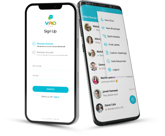 VRO Chat Mobile App Development iOS Android